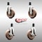 Service Caster 5 Inch 316SS High Temp Glass Filled Nylon 1-1/2 Inch Stem Caster Brake SCC, 2PK SCC-SS316EX20S514-GFNSHT-2-TLB-2-112 - alternate 6